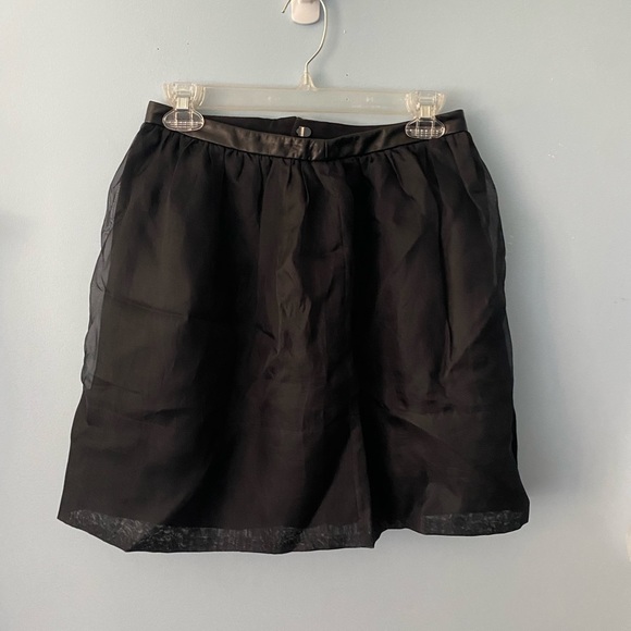 Tibi Silk Mini Skirt with Leather Waistband (+ BOGO SALE!) - Picture 4 of 16